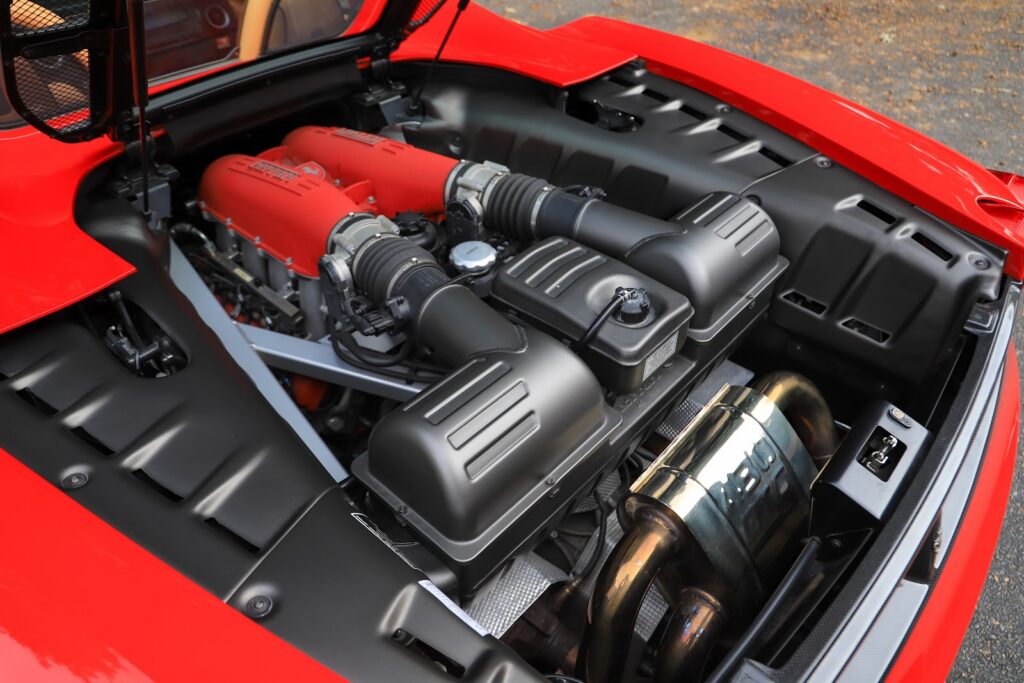 Ferrari F430 4.3-litre V8 engine bay